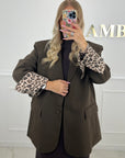 BLAZER NALA - CHOCOLAT