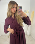 ROBE ELISE - PRUNE