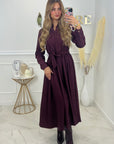 ROBE ELISE - PRUNE
