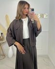 VESTE CORALINE - CHOCOLAT