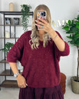PULL ZELIE - BORDEAUX