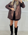 BLAZER SAMIA - CHOCOLAT