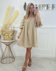 ROBE LÉANE - TAUPE