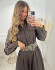 ROBE ELISE - CHOCOLAT