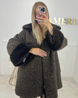 MANTEAU JOCE - CHOCOLAT