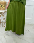 JUPE SAMIA - VERT OLIVE