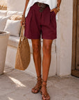 SHORT LOUISE - CERISE