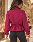 VESTE SUNA - CERISE