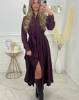 ROBE ELISE - PRUNE