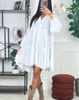 ROBE POLLY - BLANC