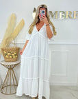 ROBE GRAZIELLA LONGUE - BLANCHE