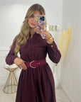 ROBE ELISE - PRUNE