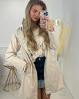 PARKA RÉVERSIBLE - BEIGE ET OR