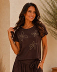 T-SHIRT LYS - CHOCO