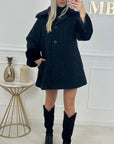 MANTEAU JOCE - NOIR