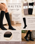 CHAUSSETTES HAUTE - CHOCO