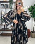 ROBE VICTORIA COURTE - CHOCOLAT