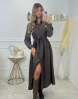 ROBE ELISE - CHOCOLAT