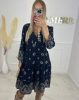 ROBE ÉLINE - BLEU MARINE