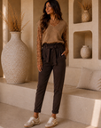 PANTALON MAISSA - CHOCO