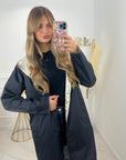 PARKA RÉVERSIBLE - NOIRE ET OR
