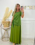 JUPE SAMIA - VERT OLIVE