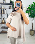 T-SHIRT FLOWER - BEIGE