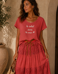 T-SHIRT SUN - TERRACOTA