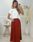 T-SHIRT LOVELY - TERRACOTTA
