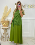 JUPE SAMIA - VERT OLIVE