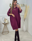 ROBE CANDICE - PRUNE