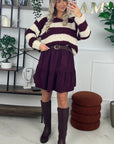 PULL LISE - BORDEAUX
