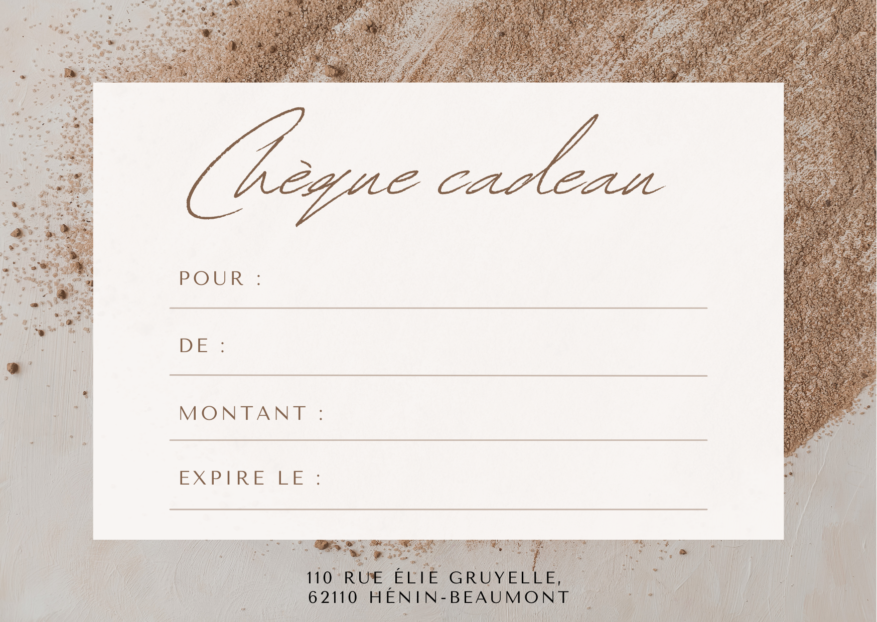 CARTE CADEAU AMBRE BOUTIQUE