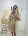 ROBE LÉANE - TAUPE