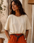 T-SHIRT KYLA - BEIGE