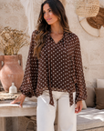 BLOUSE ROMY - CHOCO