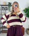 PULL LISE - BORDEAUX