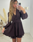 ROBE CAPUCINE - CHOCOLAT