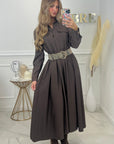ROBE ELISE - CHOCOLAT