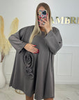 ROBE ROSALIA - TAUPE