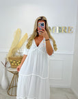 ROBE GRAZIELLA LONGUE - BLANCHE