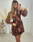 ROBE CAPUCINE - FEUILLAGE
