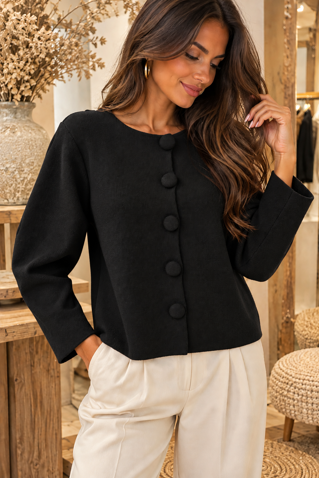 CARDIGAN SONIA - NOIR