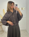 VESTE CORALINE - CHOCOLAT