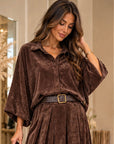 CHEMISE ROMY - CHOCO