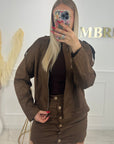 VESTE CLARISSA - CHOCOLAT