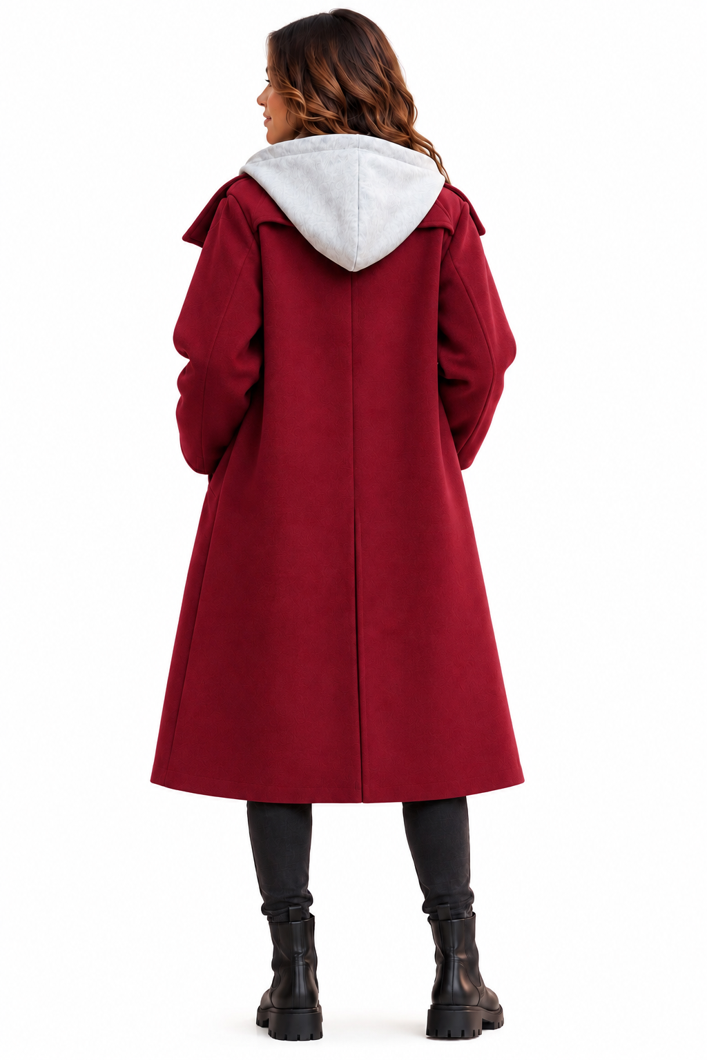 MANTEAU GABY - CERISE