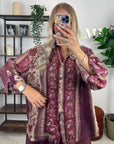 CHEMISE LISE - BORDEAUX