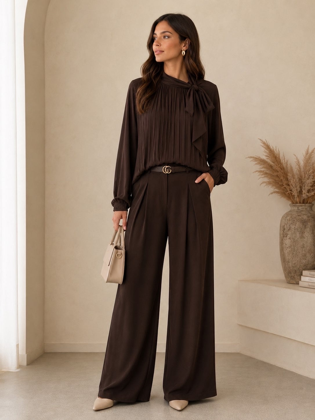 PANTALON ELSA - CHOCO