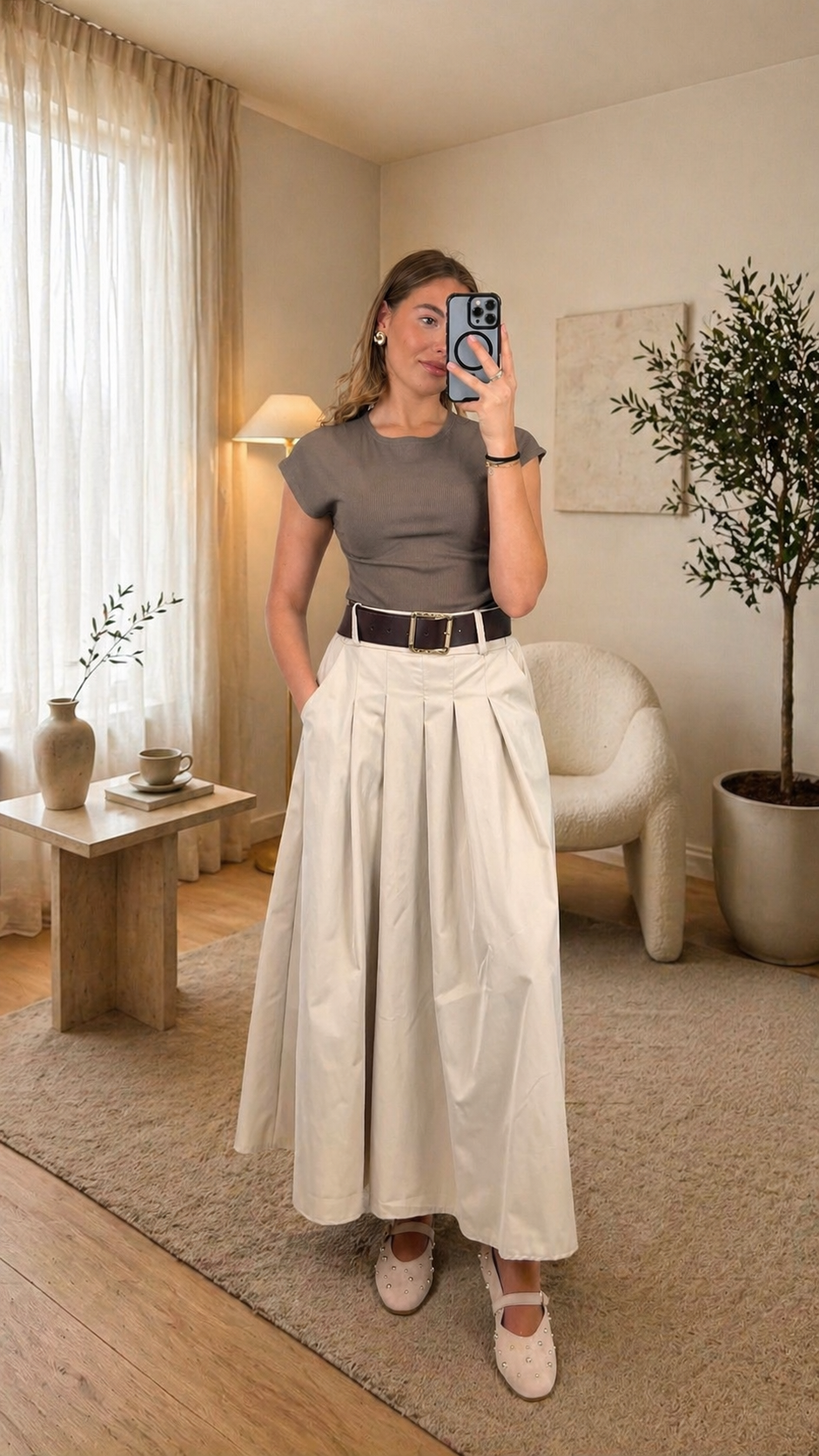 TOP UNI - TAUPE